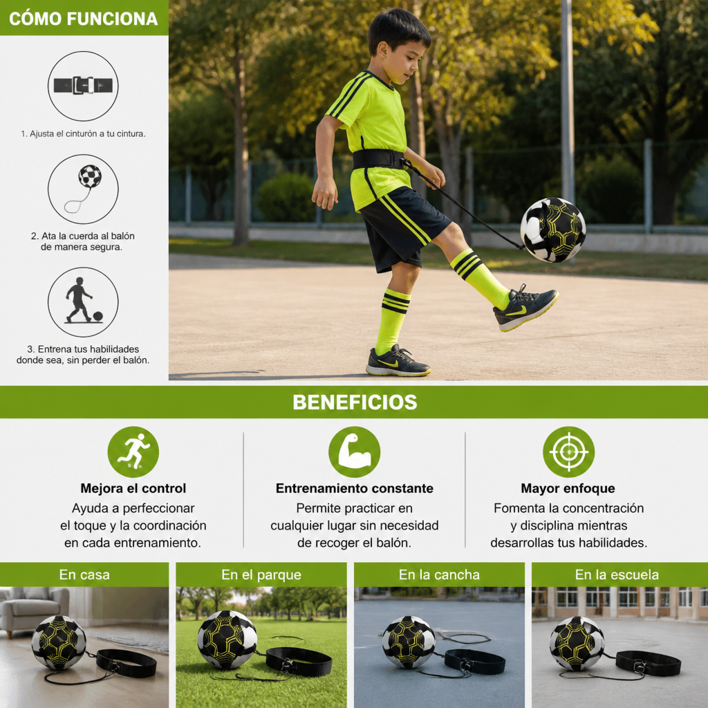 Cinturón de Entrenamiento de Fútbol para Mejorar el Control del Balón