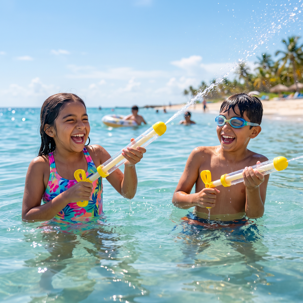 Bláster De Agua Para Niños – Juguete Portátil De Agua Con Bomba Manual Para Exteriores