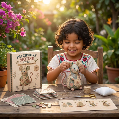 Kit de Costura DIY para Animales – Set de Manualidades para Crear Adornos de Tela Hechos a Mano