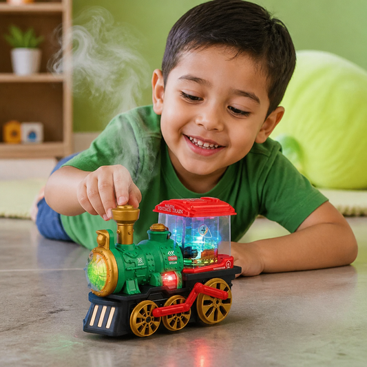Locomotora de Vapor Inteligente para Niños con Vapor Real