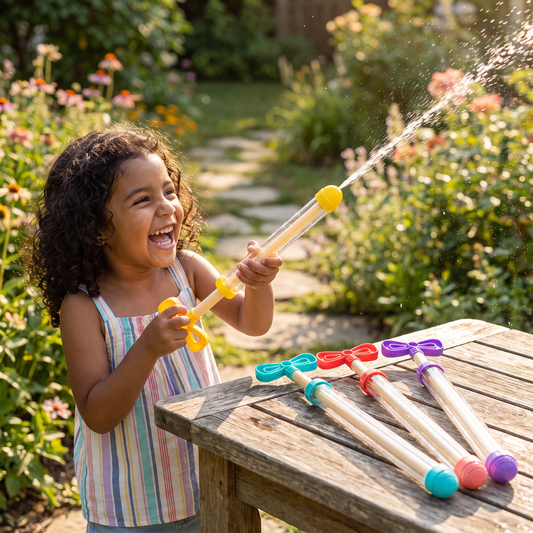 Bláster De Agua Para Niños – Juguete Portátil De Agua Con Bomba Manual Para Exteriores
